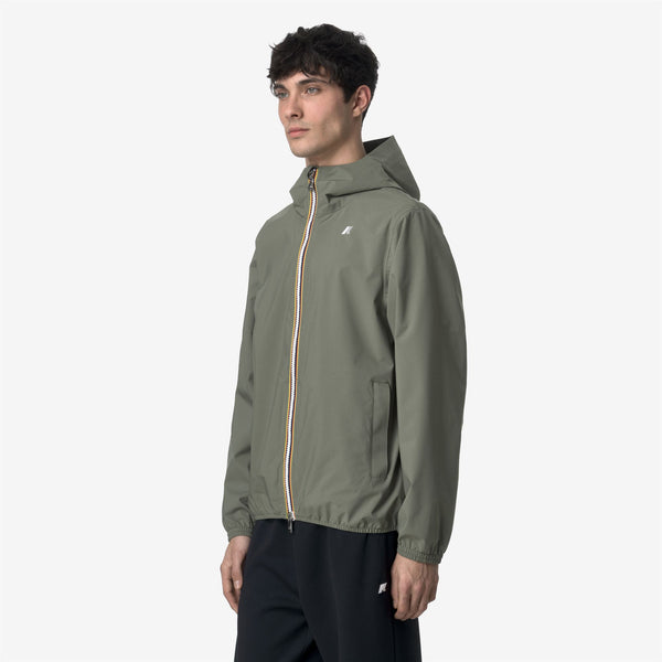 K Way JACK STRETCH DOT GREEN LICHEN