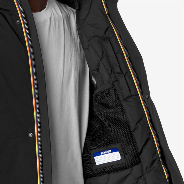 K Way JACKEN BONDED PADDED BLACK PURE