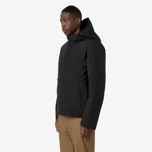 K Way JACKEN BONDED PADDED BLACK PURE