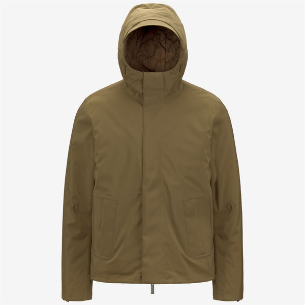 k way JACKEN BONDED PADDED BROWN CORDA