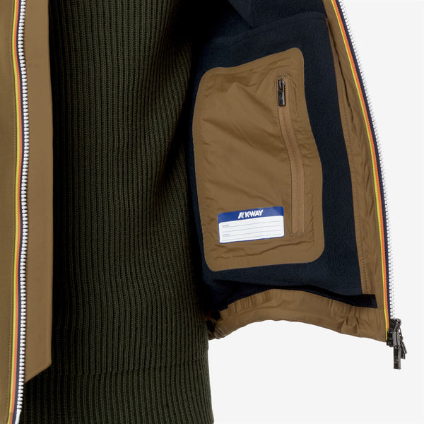 K Way JACKO BONDED BROWN CORDA-BLUE DEPTH