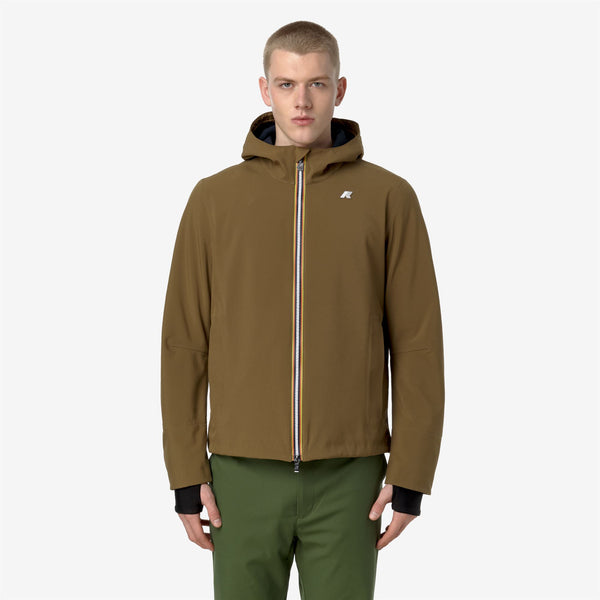 K Way JACKO BONDED BROWN CORDA-BLUE DEPTH