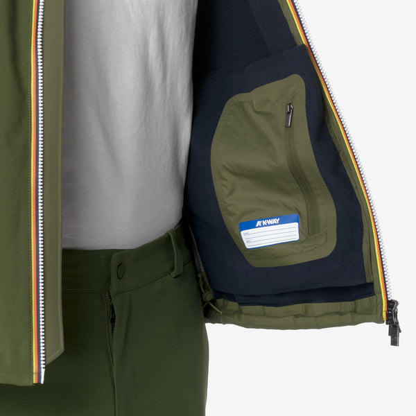 K Way JACKO BONDED GREEN C-BLUE D