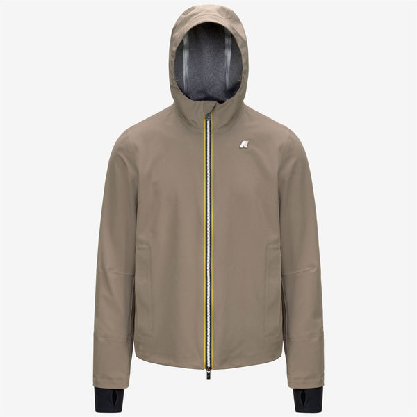 k way JACKO BONDED JERSEY BEIGE TAUPE