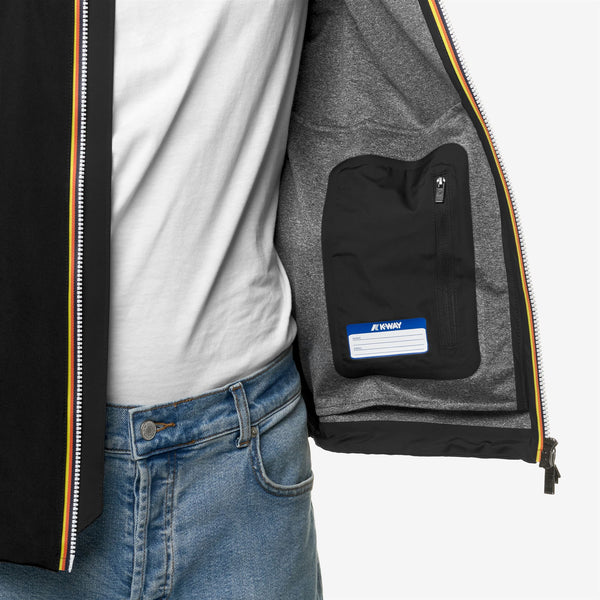 K Way JACKO BONDED JERSEY BLACK PURE