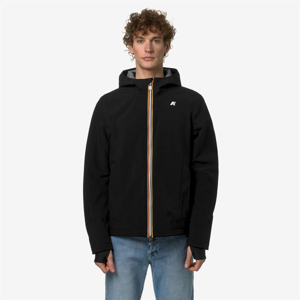 K Way JACKO BONDED JERSEY BLACK PURE