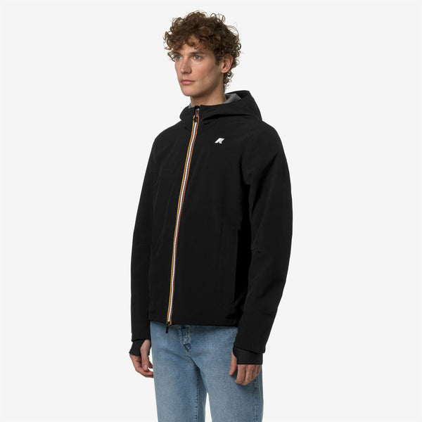 K Way JACKO BONDED JERSEY BLACK PURE