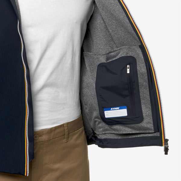 K Way JACKO BONDED JERSEY BLUE DEPTH