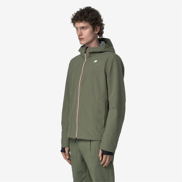 K Way JACKO BONDED JERSEY GREEN LICHEN