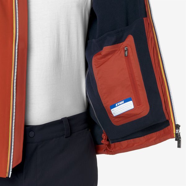 K Way JACKO BONDED RED P-BLUE D