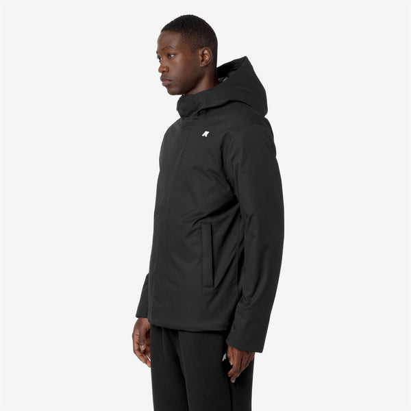 K Way JACKO TWILL MARMOTTA BLACK P-BLUE A