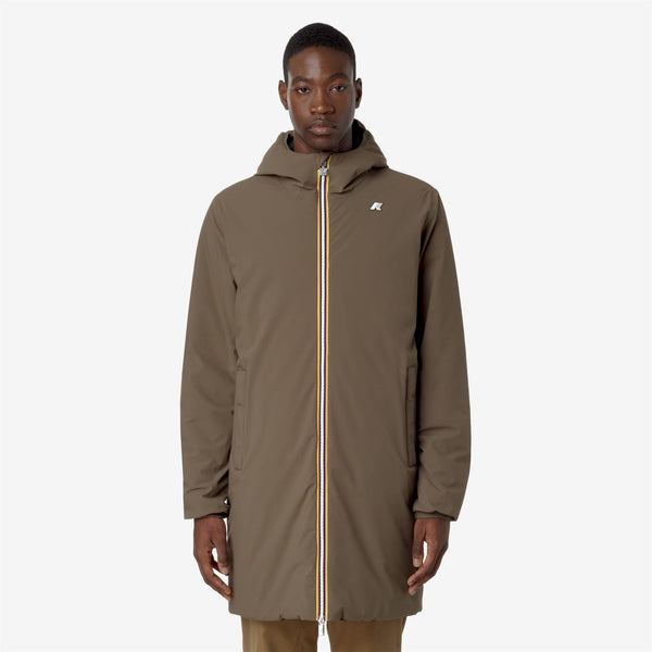 K Way JACOB ST WARM REVERSIBLE BROWN G-BLUE D