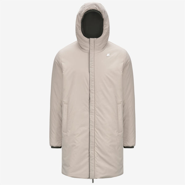 K Way JACOB ST WARM REVERSIBLE GREEN B-BEIGE G