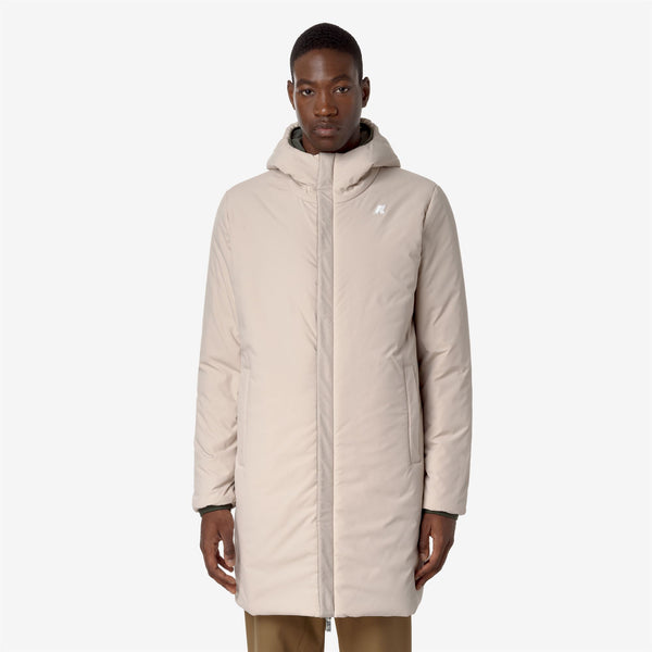 K Way JACOB ST WARM REVERSIBLE GREEN B-BEIGE G