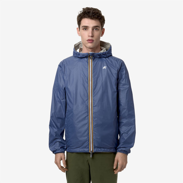 K Way JAKE PLUS.2 REVERSIBLE BEIGE L-BLUE F