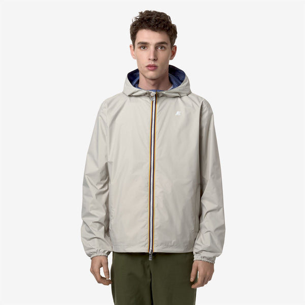 K Way JAKE PLUS.2 REVERSIBLE BEIGE L-BLUE F