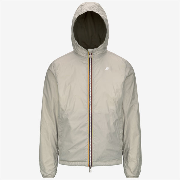 K Way JAKE PLUS.2 REVERSIBLE GREEN C-BEIGE L
