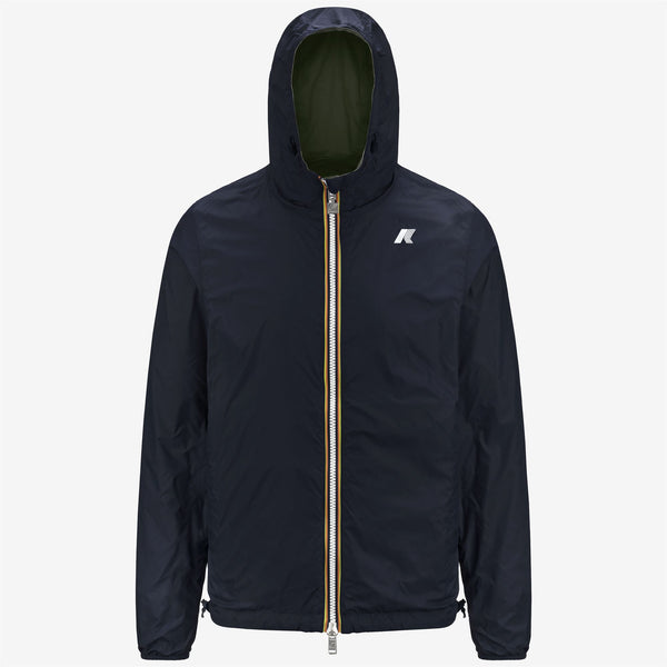K Way JAKE PLUS.2 REVERSIBLE GREEN C-BLUE D