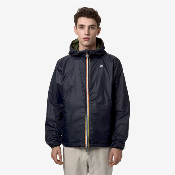 K Way JAKE PLUS.2 REVERSIBLE GREEN C-BLUE D