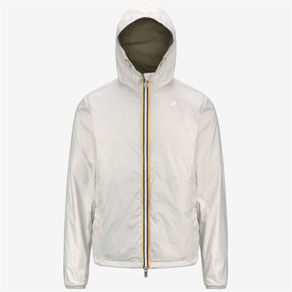 K Way JAKE PLUS.2 REVERSIBLE GREEN LICHEN-BEIGE LT