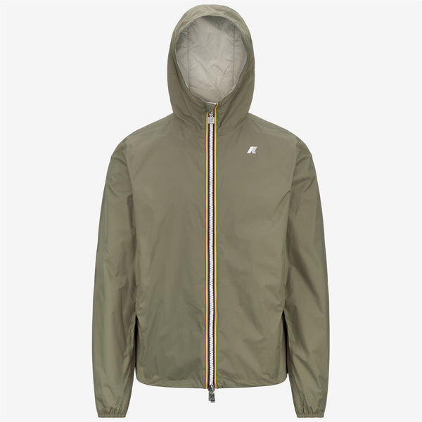 k way JAKE PLUS.2 REVERSIBLE GREEN LICHEN-BEIGE LT