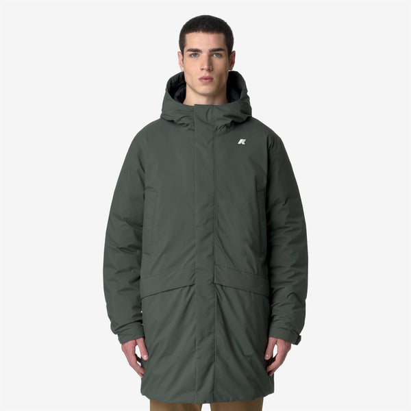 K Way JARNO ST THERMO GREEN BLACKISH-BLACK PURE