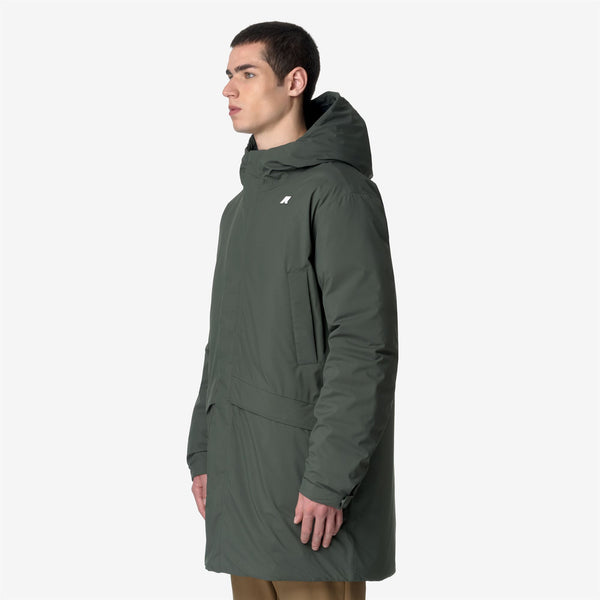 K Way JARNO ST THERMO GREEN BLACKISH-BLACK PURE