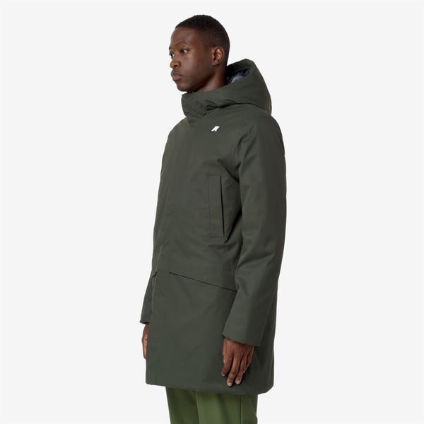 K Way JARNO TWILL MARMOTTA GREEN B-BLUE A