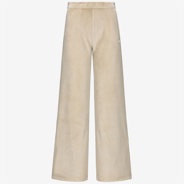 k way JENNY VELOUR POLAR BEIGE GREY-BEIGE GREY