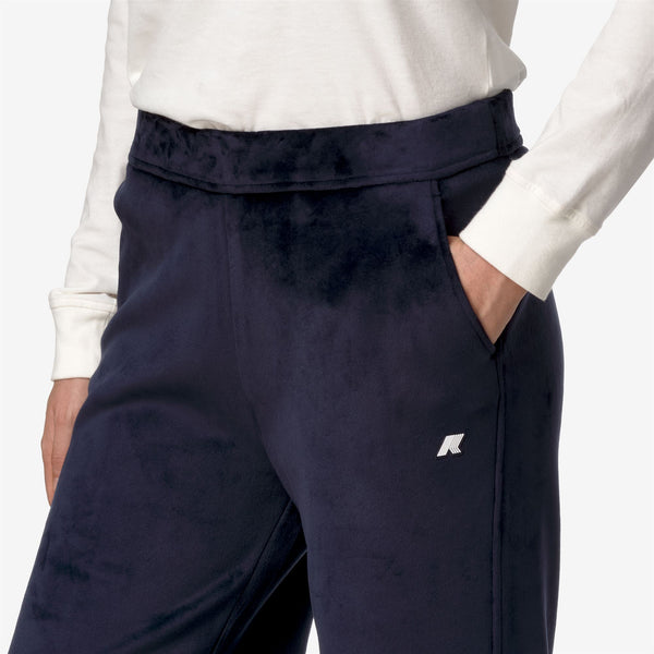 K Way JENNY VELOUR POLAR BLUE DEPTH-BLUE DEPTH