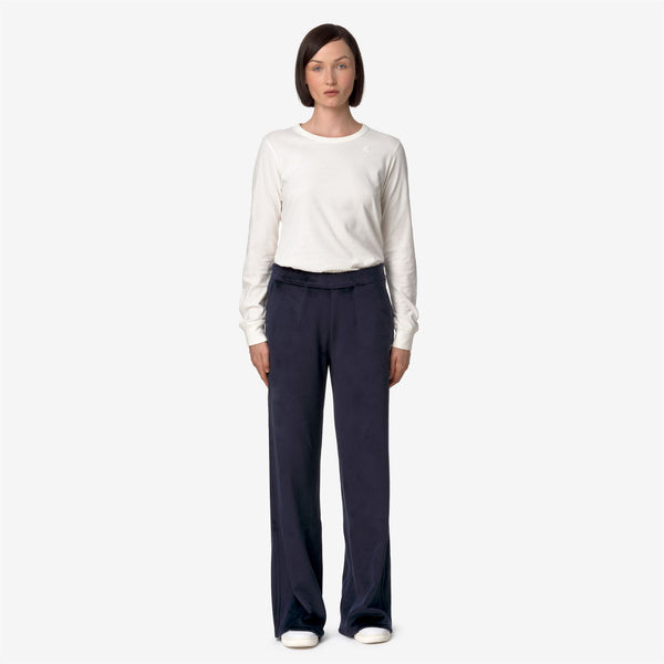K Way JENNY VELOUR POLAR BLUE DEPTH-BLUE DEPTH