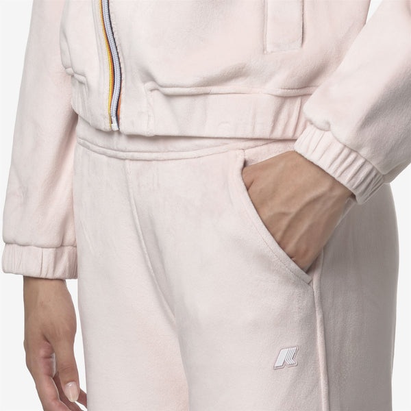 K Way JENNY VELOUR POLAR ROSE HUSHED-ROSE HUSHED
