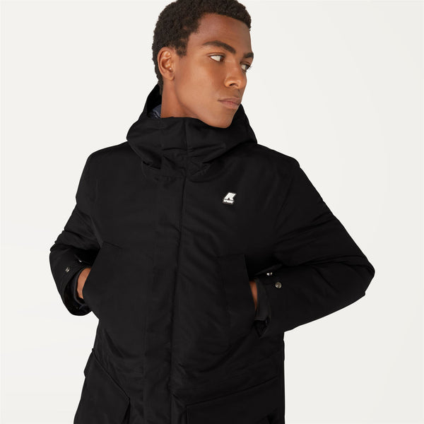 K Way JOSHUA THERMO HEAVY BLACK PURE-BLUE DEPTH