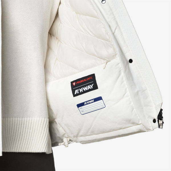 K Way KALI WARM COTTON NYLON WHITE GARDENIA