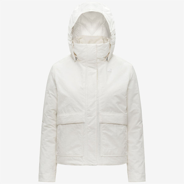 k way KALI WARM COTTON NYLON WHITE GARDENIA