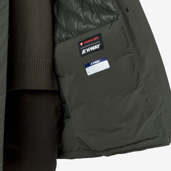 K Way KALIMA WARM COTTON NYLON GREEN BLACKISH