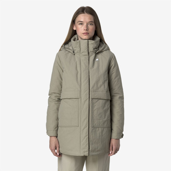 K Way KALIMA WARM COTTON NYLON GREEN OAK