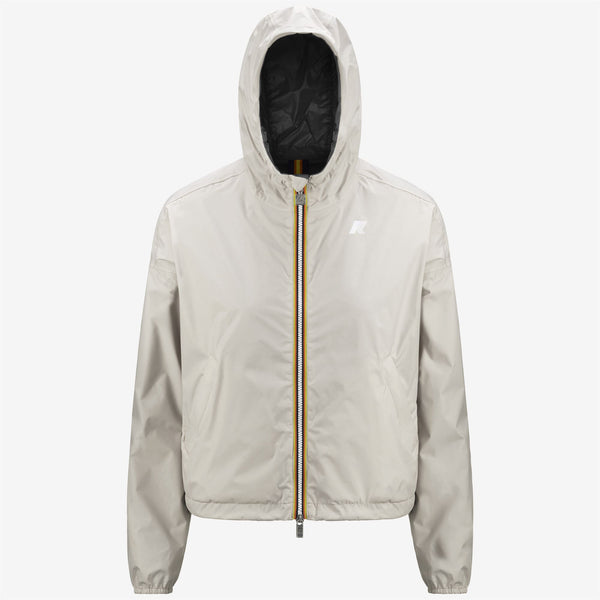 K Way LAURETTE PLUS.2 REVERSIBLE BLACK P-BEIGE LT