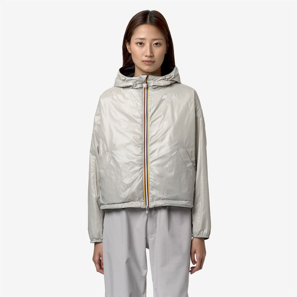 K Way LAURETTE PLUS.2 REVERSIBLE BLACK P-BEIGE LT