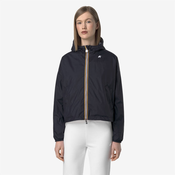 K Way LAURETTE PLUS.2 REVERSIBLE BLUE DEPTH-GREY