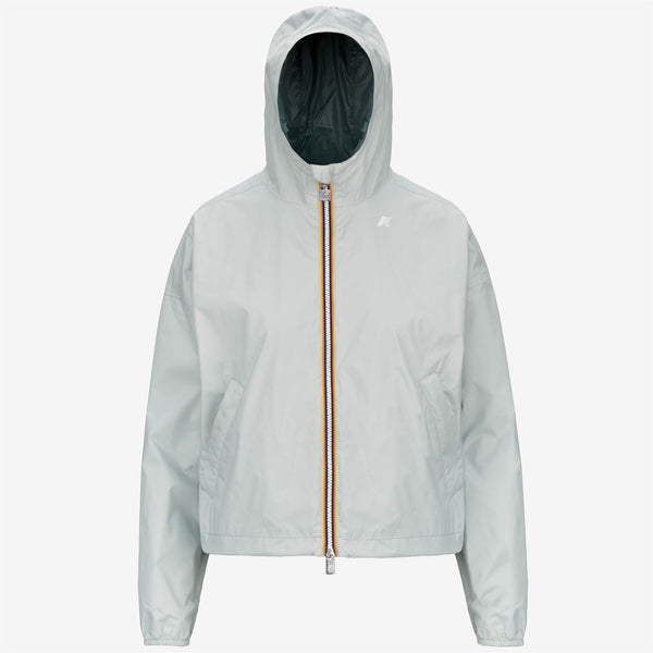 k way LAURETTE PLUS.2 REVERSIBLE GREY S-GREEN P