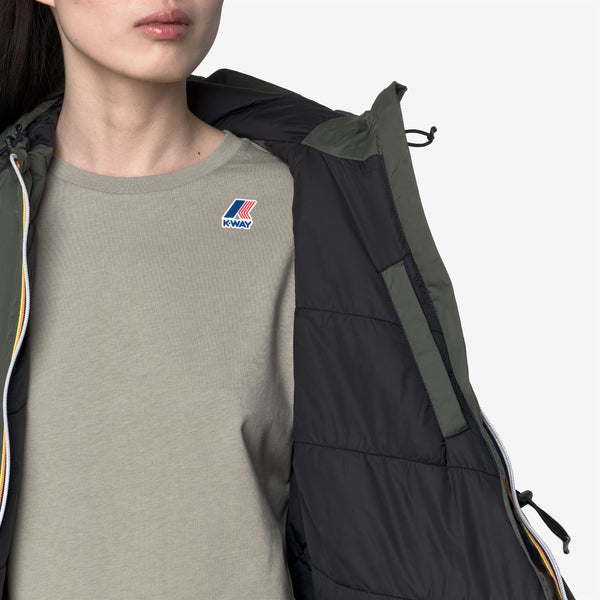 K Way LE VRAI 4.0 DELIA WARM GREEN BLACKISH