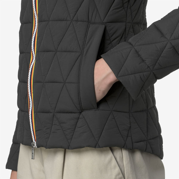 K Way LIL DIAMOND QUILTED WARM GREY SHADOW DK