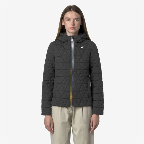 K Way LIL DIAMOND QUILTED WARM GREY SHADOW DK
