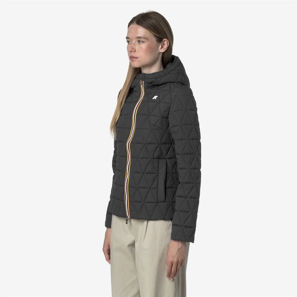K Way LIL DIAMOND QUILTED WARM GREY SHADOW DK