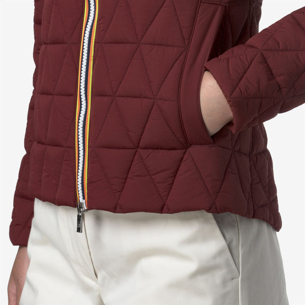 K Way LIL DIAMOND QUILTED WARM RED SYRAH