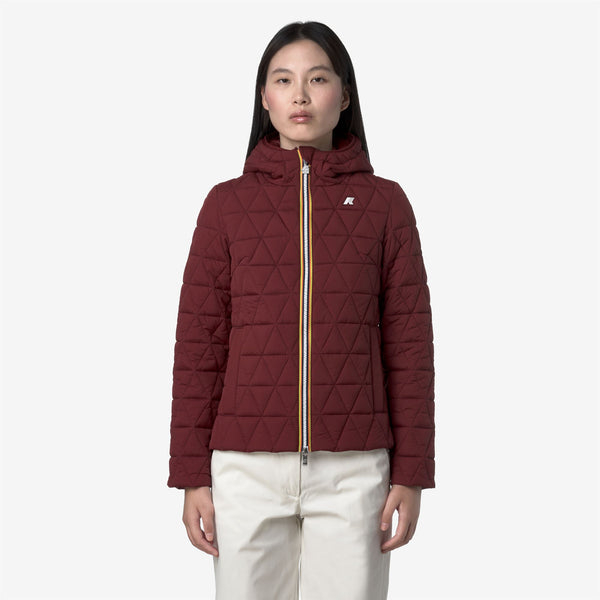 K Way LIL DIAMOND QUILTED WARM RED SYRAH