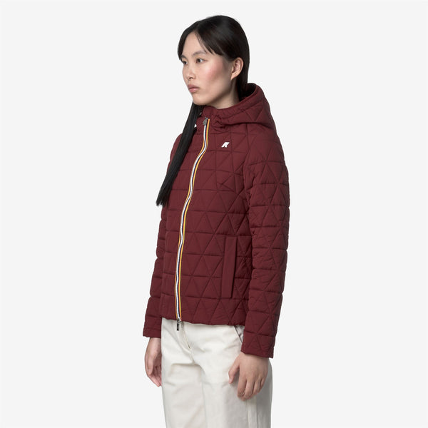 K Way LIL DIAMOND QUILTED WARM RED SYRAH