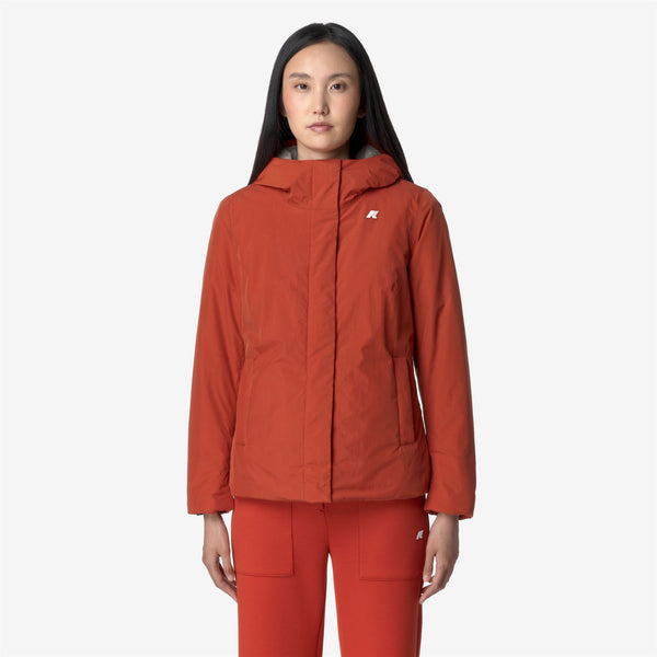 K Way LIL SOFT TOUCH MARMOTTA RED P-GREY B