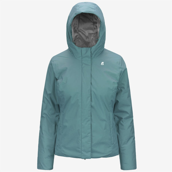k way LILY MICRO RIPSTOP MARMOTTA GREEN A-GREY B